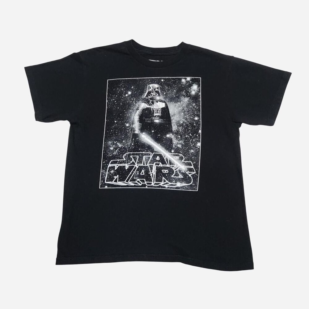 Star-wars Kid's Boy's Medium Black Graphic T-shirt